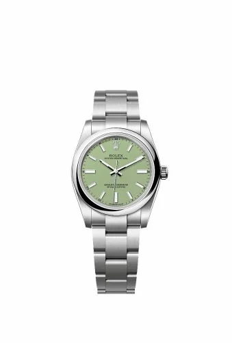 Rolex Oyster Perpetual 34 Stainless Steel / Pistachio 124200-0006 (124200-0006)